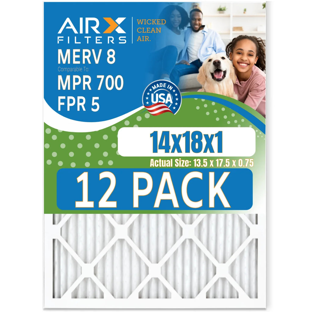 14x18x1 Air Filter  8 Rating, 12 Pack of Furnace Filters Comparable to  700 &  5 - Made in  by     .
