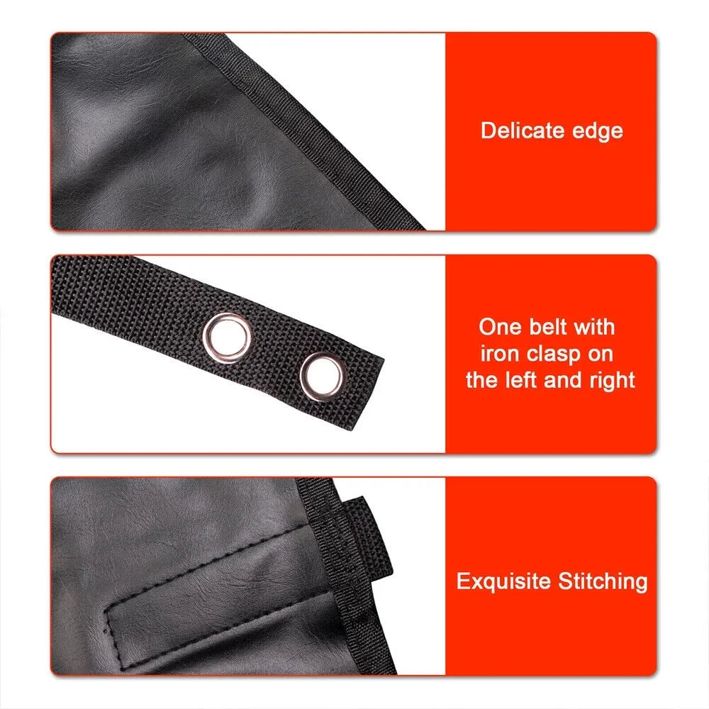 Durable Leather Top Sunshade Protection for Jeep Wrangler   07-18 - Effortless Installation, Superior Sun Protection