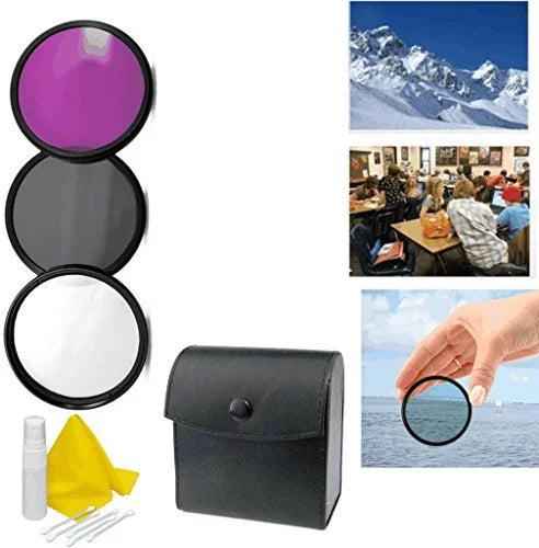 Sony Alpha A6000 Appropriate 3-Piece Multiple Coated Filter Kit 67mm + 3pc Cleaning Kit