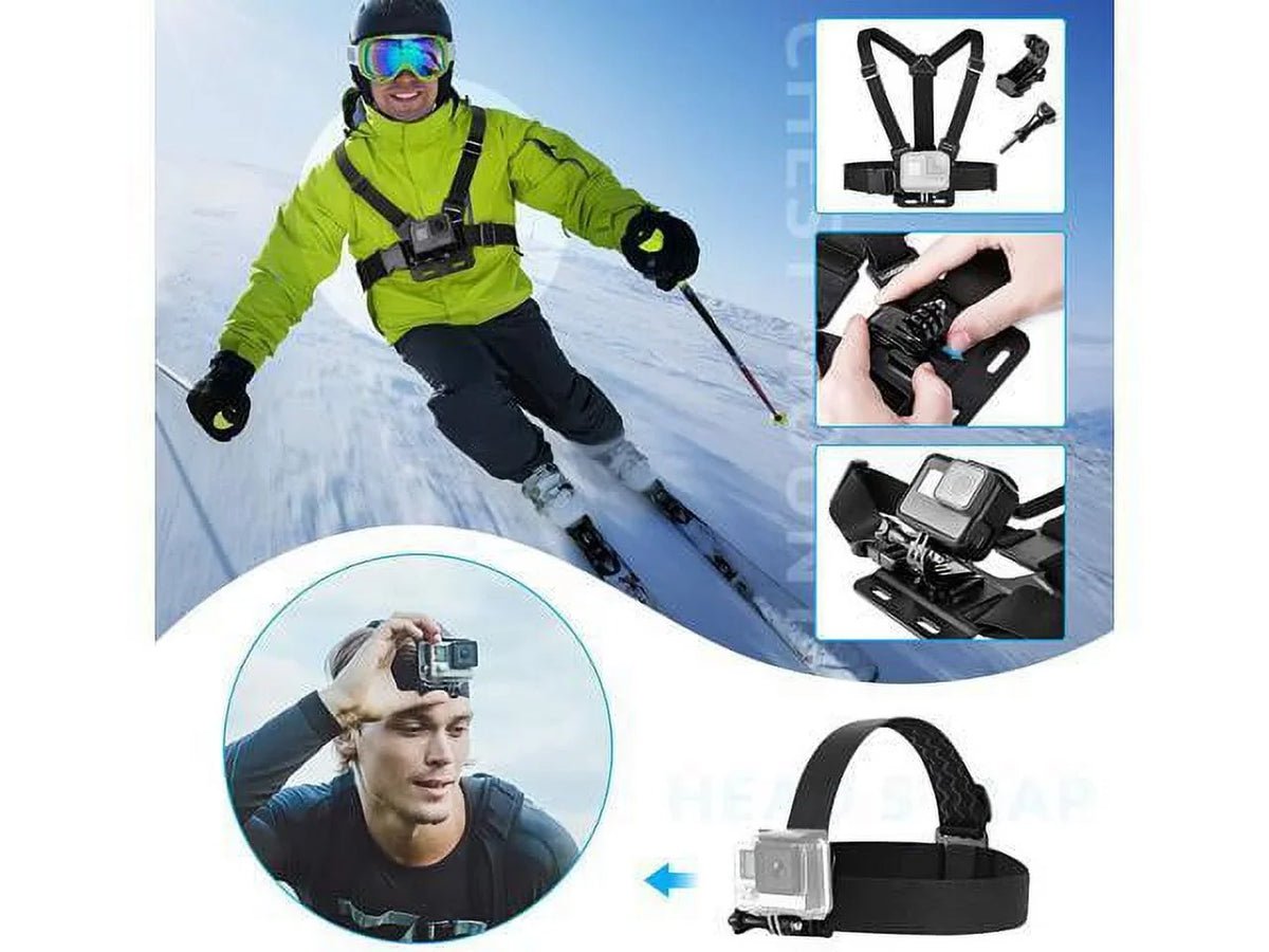 Accessories Kit for  EK5000 EK7000 4K WiFi Action Camera GoPro Hero 9 8 7 6 5/Session 5/Hero 4/3+/3/2/1 Max Fusion SJ4000 SJ5000