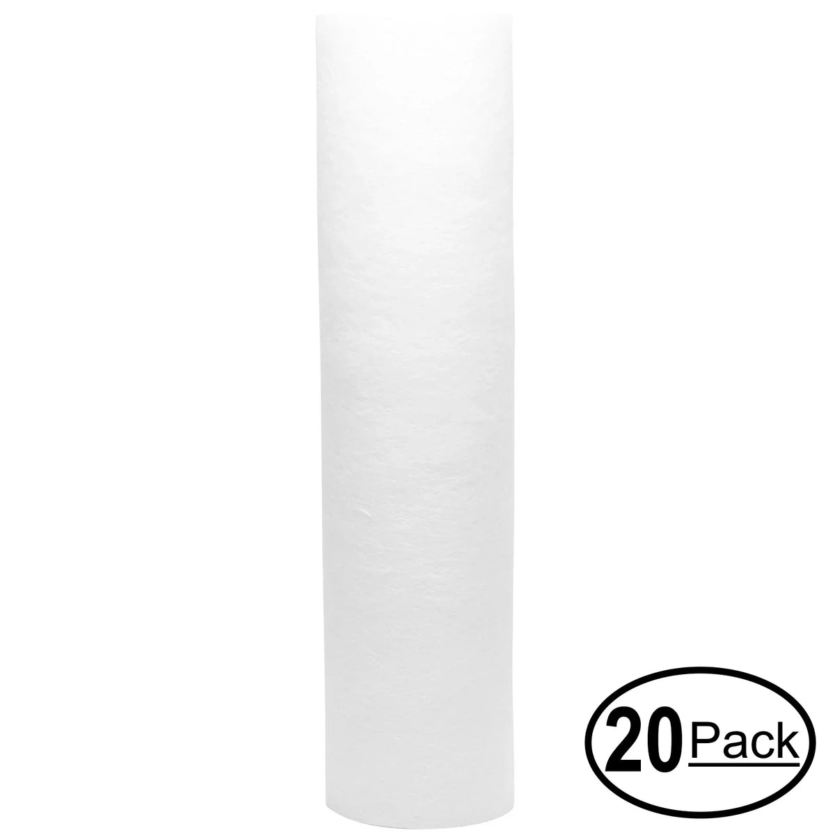 20-Pack Replacement for PurePro -501 Polypropylene Sediment Filter - Universal 10-inch 5-Micron Cartridge for PurePro  System - Denali Pure Brand