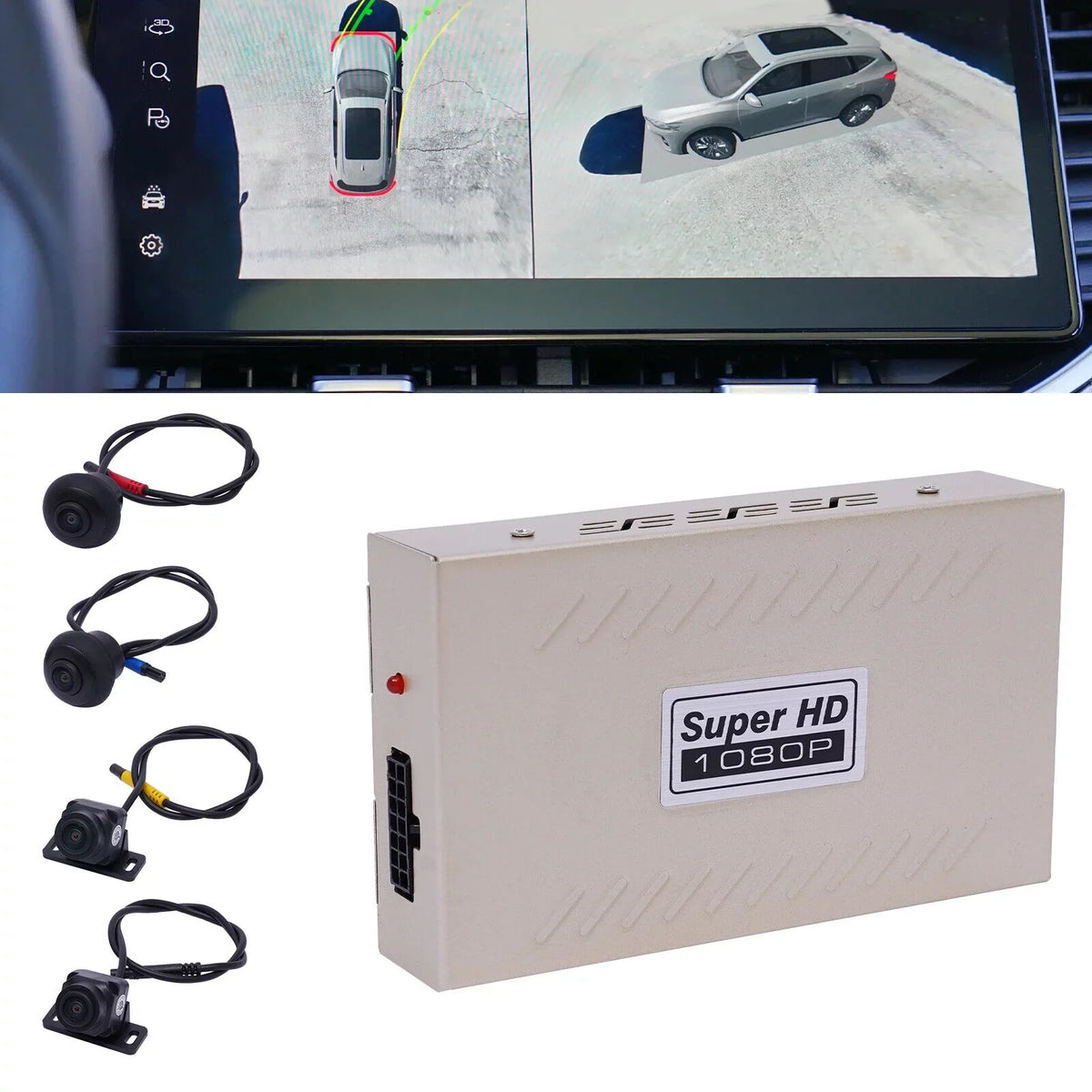 360° Lens Car  Dash Cam Video Recorder  Image Sensor Rear Camera