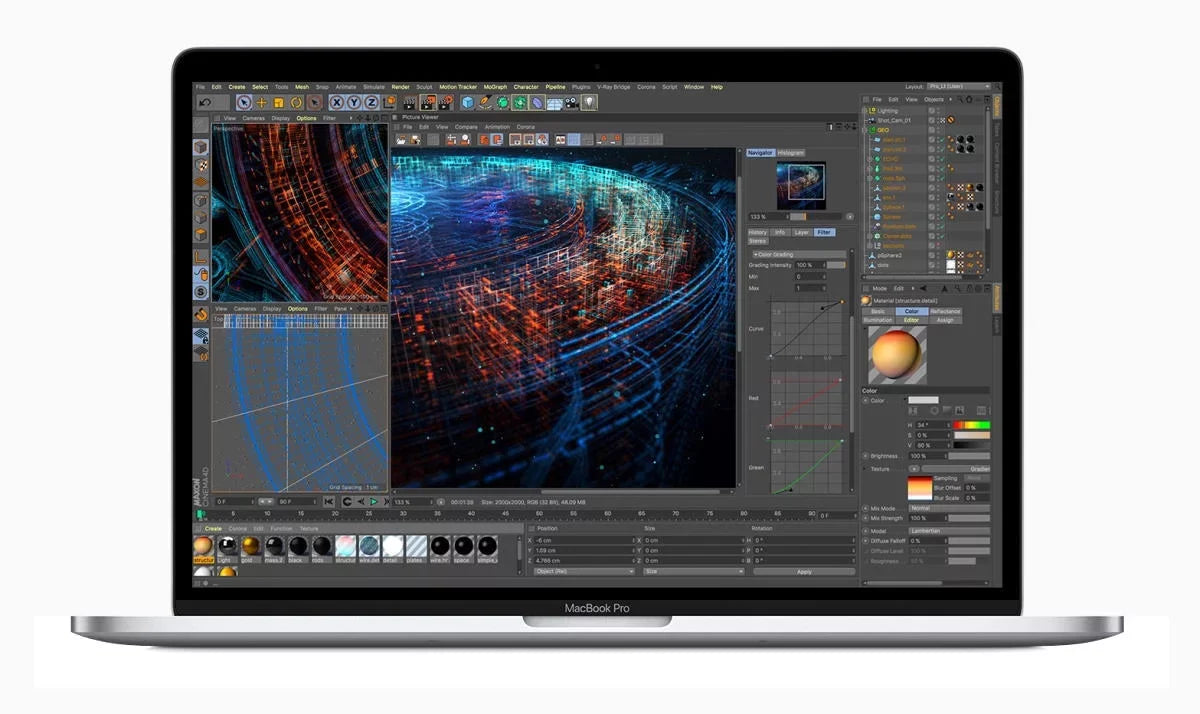 Apple A Grade Macbook Pro 13.3-inch (Retina, Silver, Touch Bar) 1.4Ghz Quad Core i5 (2019) MUHQ2LL/A 256GB  8GB Memory 2560x1600 Display Mac  Big Sur Power Adapter Included