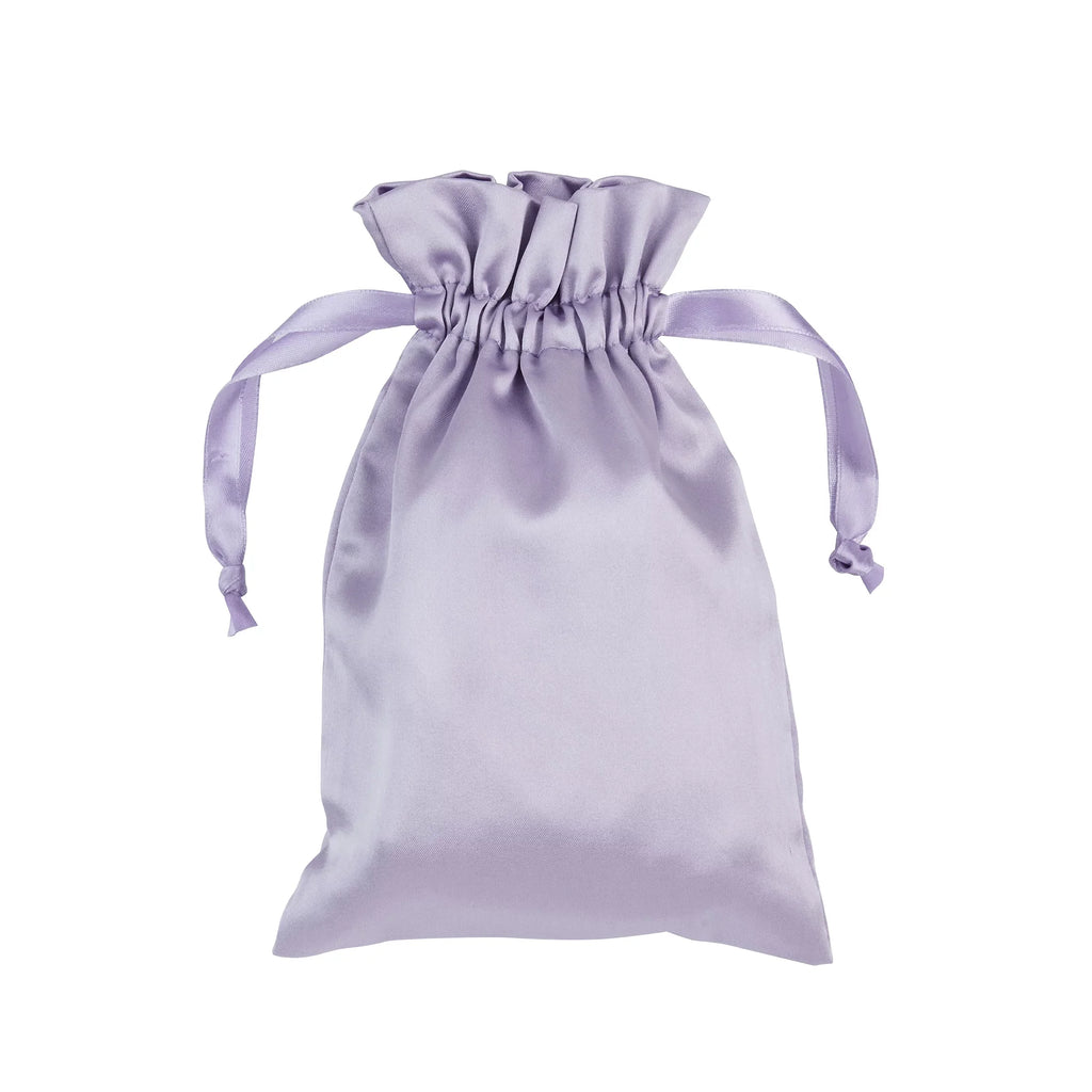 ConairCare® 2 pc Weighted Satin Eye Mask w/ Matching Drawstring Storage Bag Lavendar TS145X