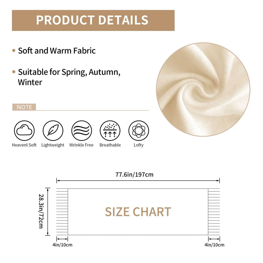 Bingfone Soft Cashmere Feel Scarf For Women Elegant Art Print Winter Warm Scarves Large Shawl Wrap Gifts- Mardi Gras Plaid