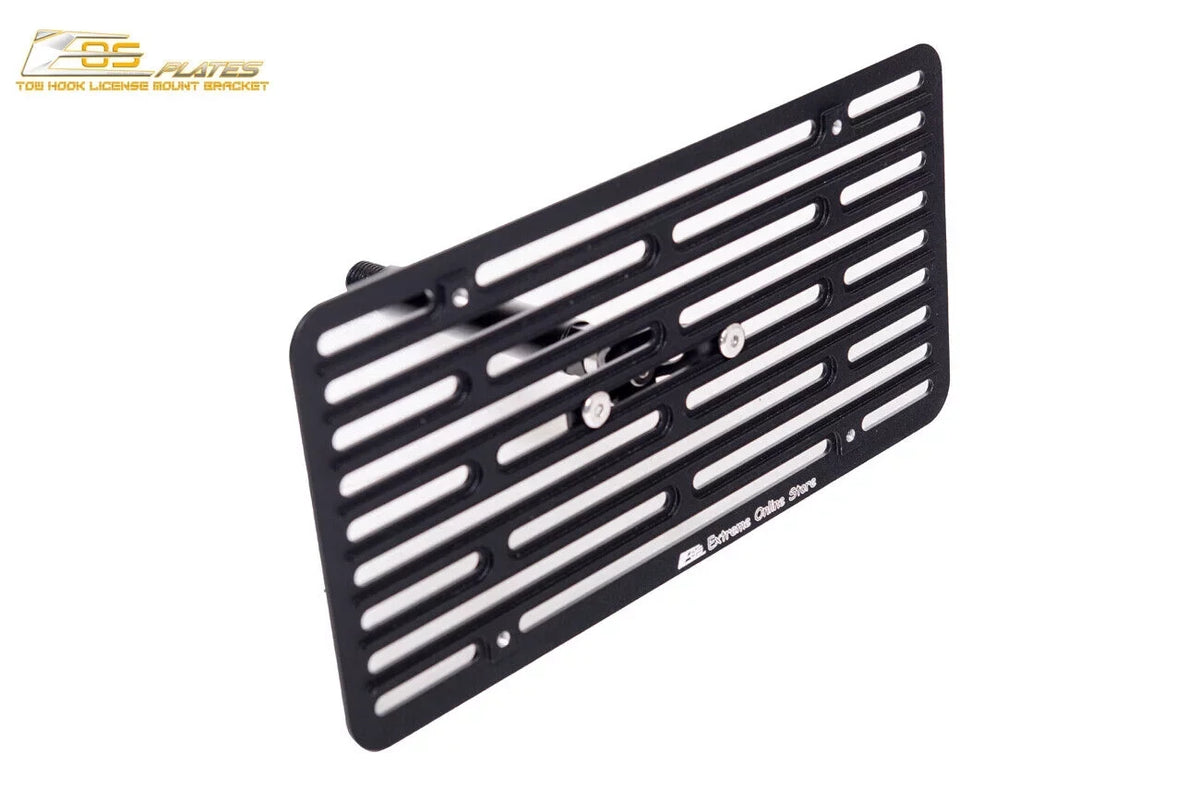 Extreme Online Store Replacement for 2016-Present Mazda Miata  |  Plate Version 2 Full Sized Front Bumper Tow Hook License Relocator Mount Bracket