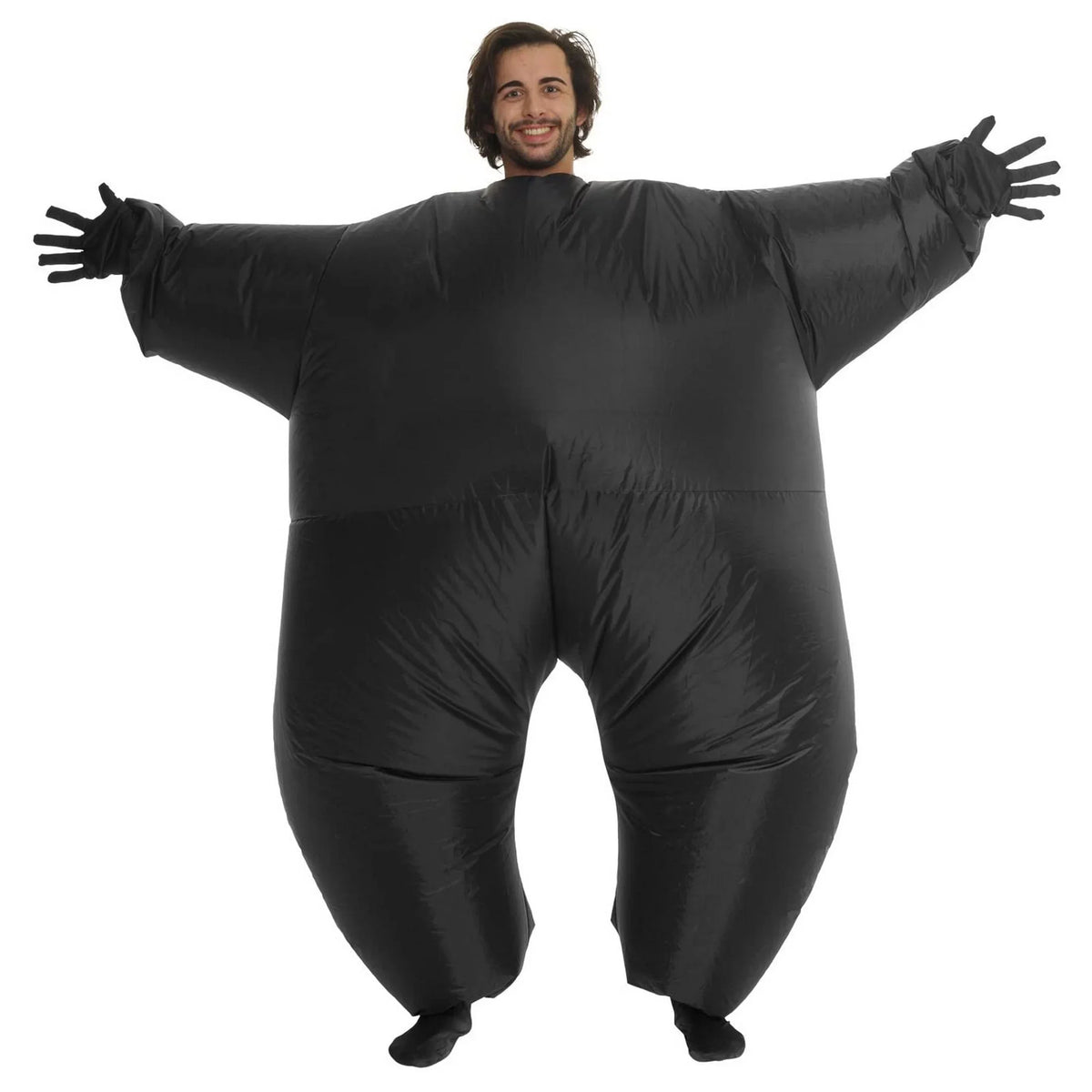 Morph Adult Inflatable Black   Costume Suit Halloween Black L