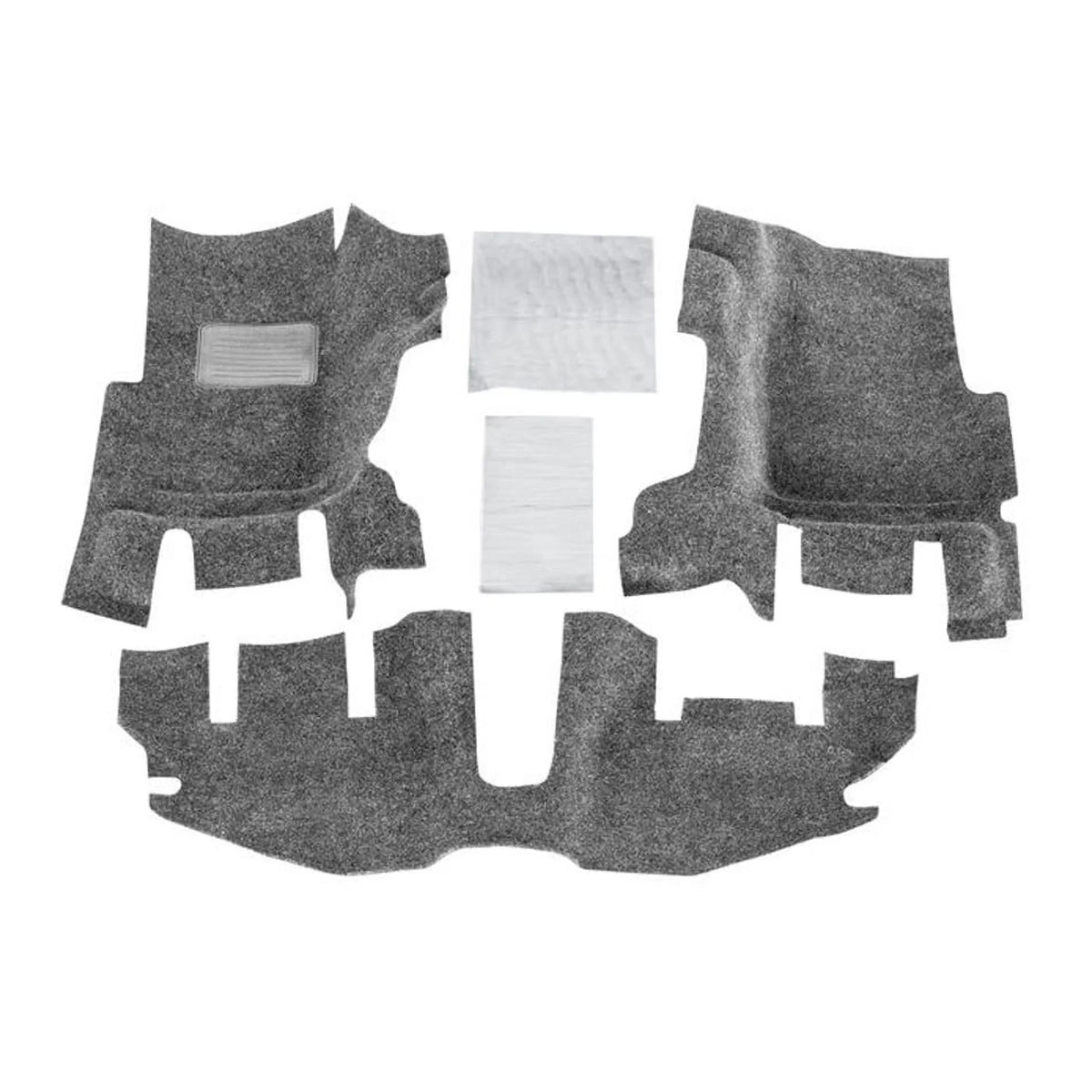 BedRug by RealTruck Front 3Pc Floorr Kit (w/o Center Console)-Heat Shields Compatible with select: 1997-2005 Jeep Wrangler / , 2006 Jeep Wrangler /  X