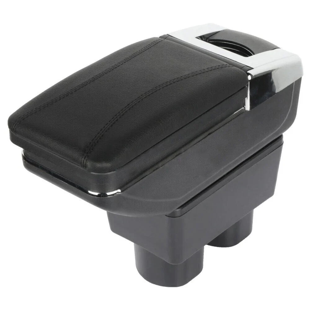For Nissan Versa 07-2011 2012 Hatch Center Console Container Armrest Storage Box Black