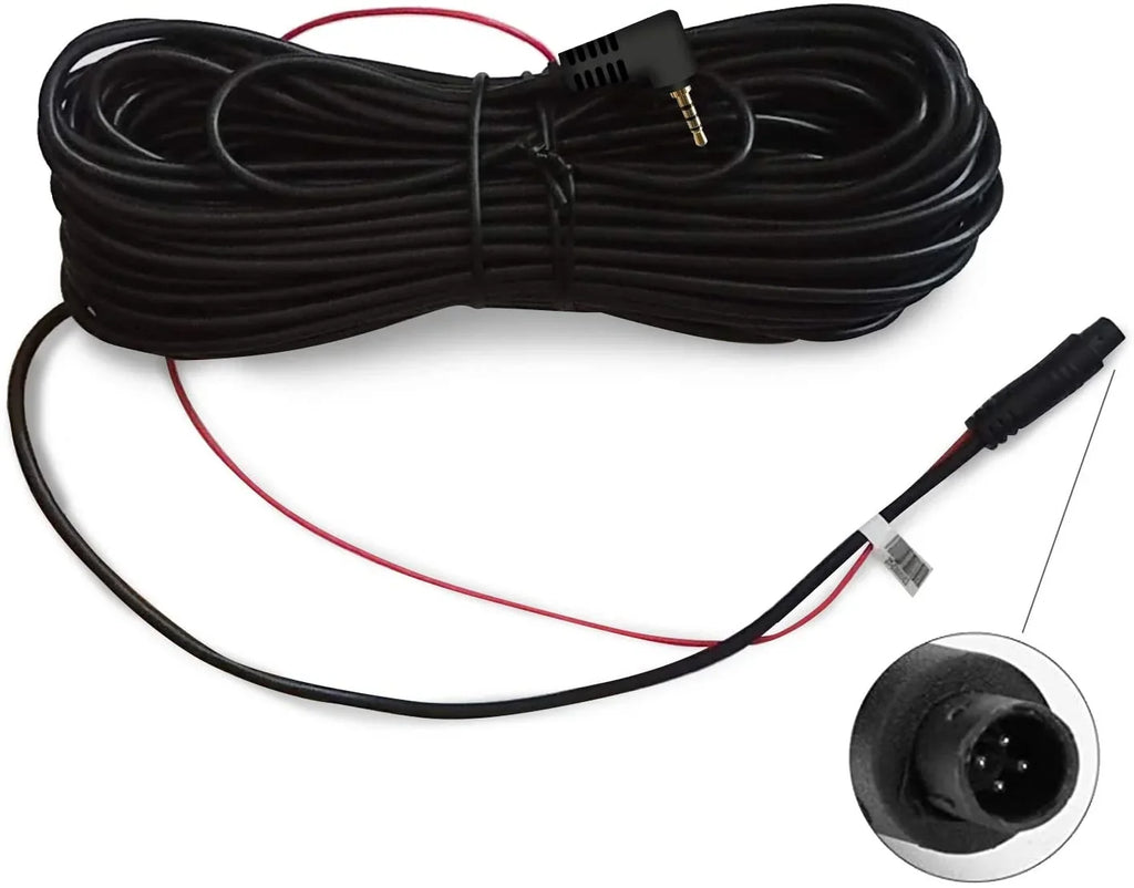 50Feet Backup Camera Extension Cord Cable for  Dash Cam(4 pin,2.5mm)