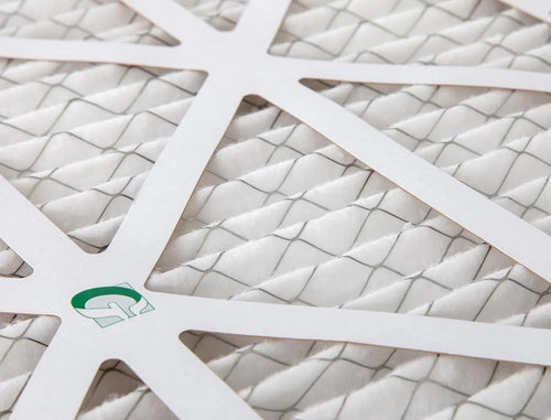 12 Pack of 18x20x1  13 Pleated Air Filters by Glasfloss. Actual Size: 17-1/2 x 19-1/2 x 7/8