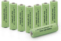 NiCd 800mAh 1.2V Rechargeable Batteries for Outdoor Solar Garden Lights, Remotes, Mice Solar Light Batteries (8 )