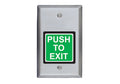 422U 2 Exit Switch Momentary     Satin Stainless Steel