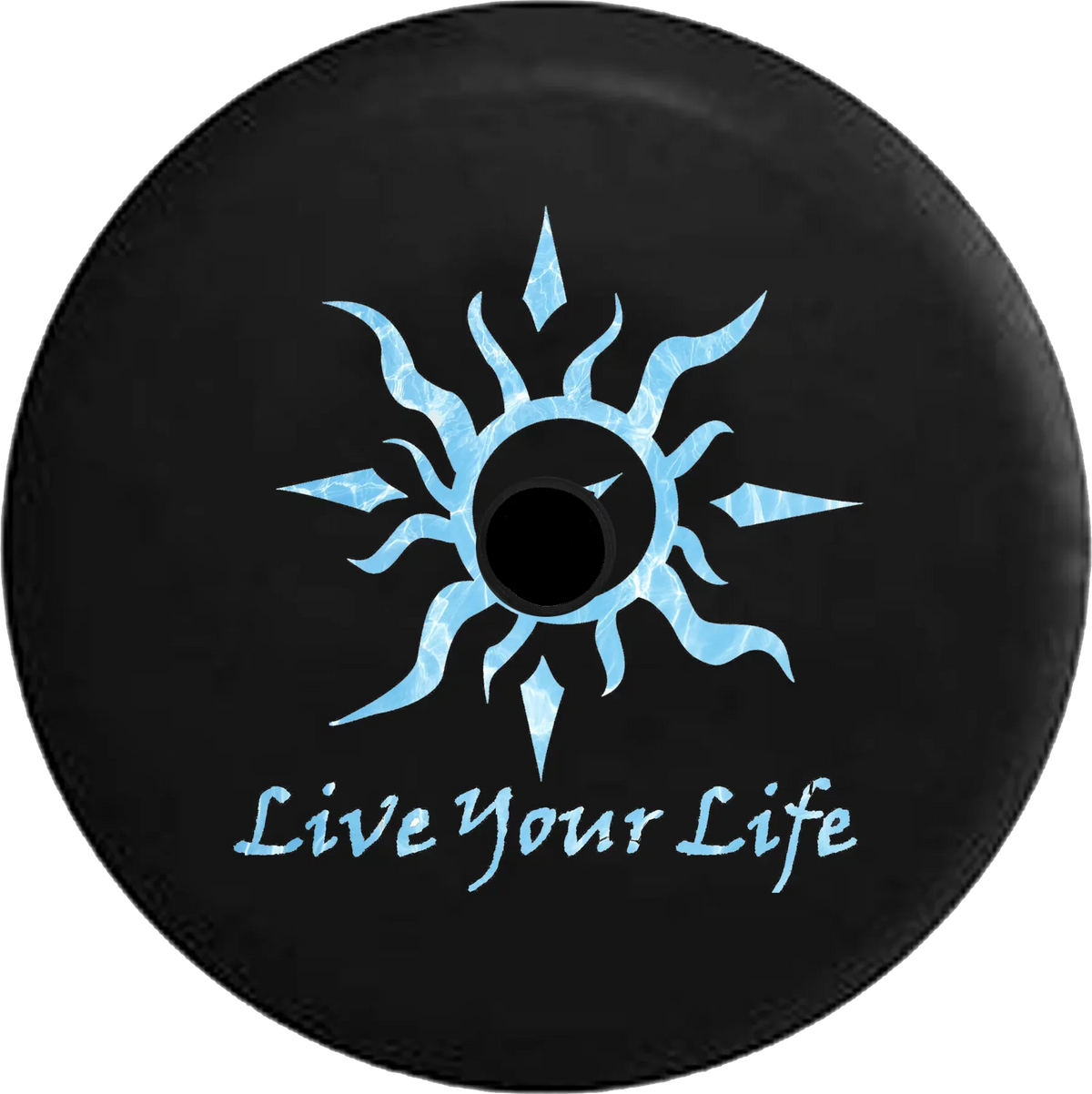 2018 2019 Wrangler  Backup Camera Live Your Life Tribal Sun Compass Water Sealife Spare Tire Cover for Jeep  32 Inch