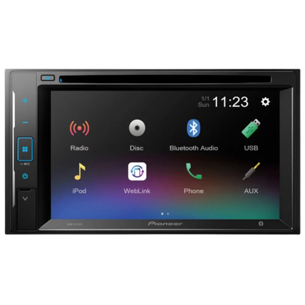 KIT4854 Bundle for 2002-2004 Chevrolet S-10 Pickcup W/ Pioneer -241EX Double  Car Stereo with Bluetooth/Backup Camera/Install Kit/in-Dash / / 6.2" Touchscreen Digital Media Receiver
