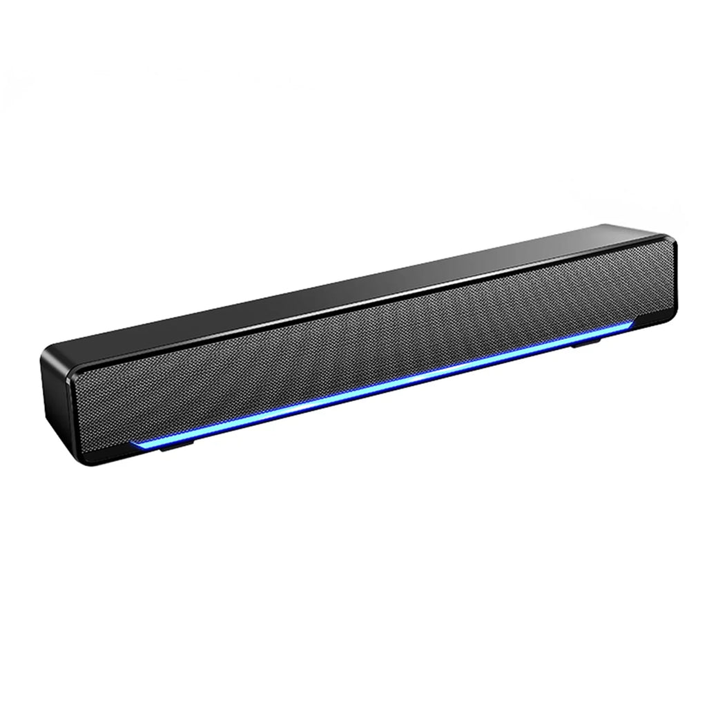 Andoer V-196  Wired Computer Speaker Bar Stereo Subwoofer Powerful  Player Bass Surround Sound Box 3.5mm Audio Input for  Laptop Smartphone Tablet MP3 MP4