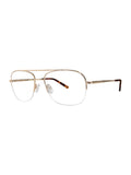 Stetson Men's Square Eyeglasses,  XL31, Gold, 59-18-150, with Case