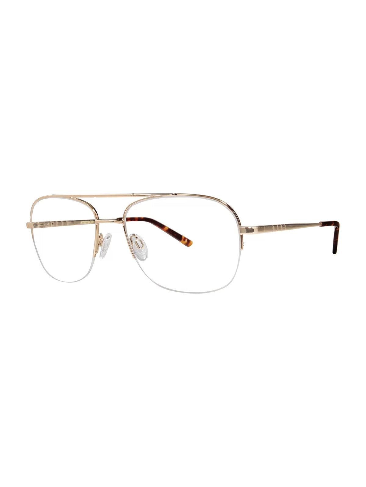 Stetson Men's Square Eyeglasses,  XL31, Gold, 59-18-150, with Case