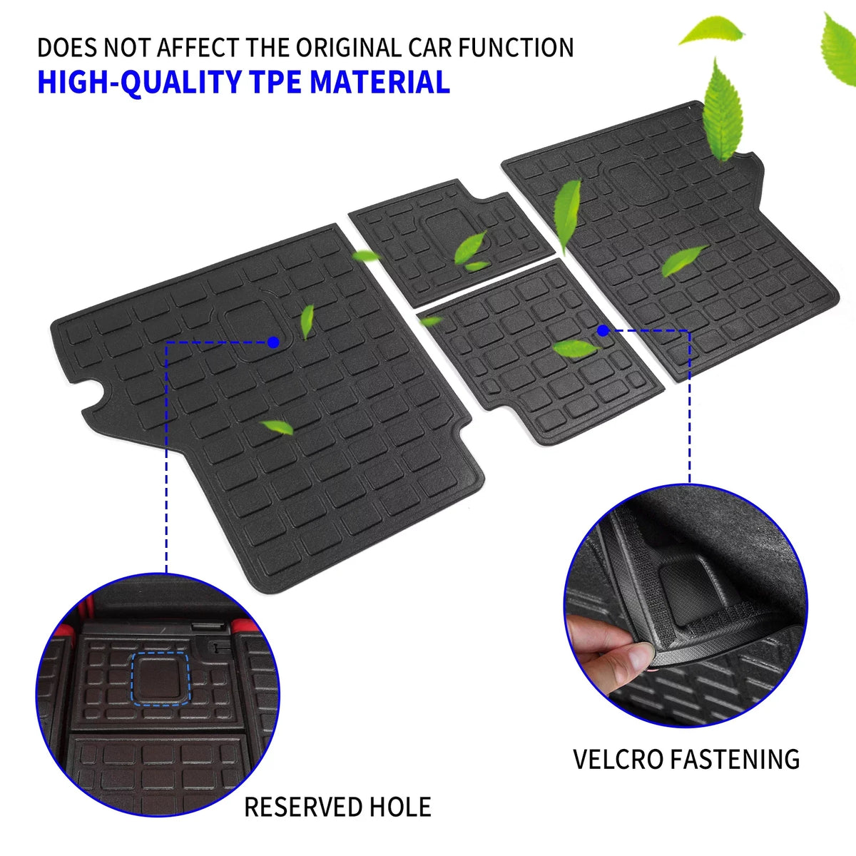 Fit 2010-2023 Toyota 4Runner Back Seat Cover Protector All Weather Trunk Mat Cargo Mat Cargo Liner 2022 Toyota 4 Runner Accessories (Backrest Mats,Fit Without Sliding Tray)