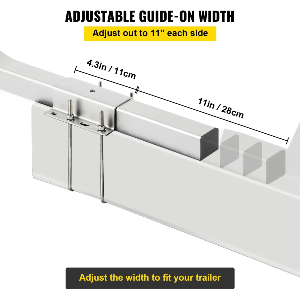 Boat Trailer Guide-on 22" Trailer Guide on for Ski Boat Sailboat 2PCS