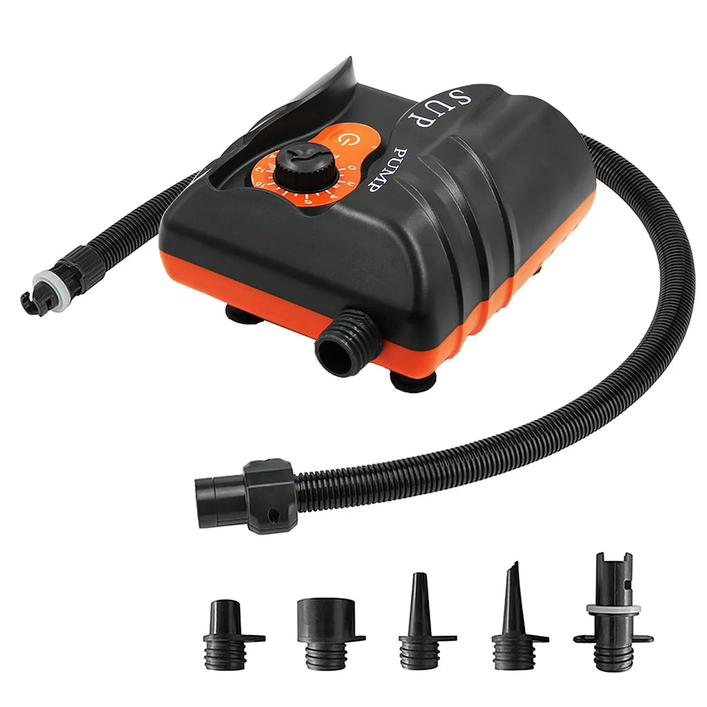 Anself Easy to Use 16  Electric Air Pump with 6 Nozzles for Inflatables and Boats,