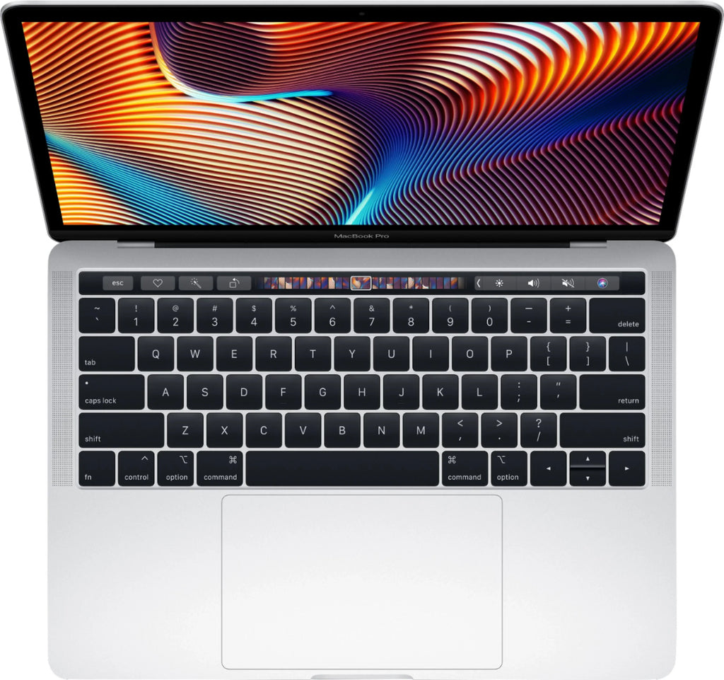 Apple MacBook Pro 13-inch (i5 2.3GHz, 256GB ) (Mid 2018, MR9U2LL/A) - Silver Bundle with Black Zipper Sleeve + Laptop Starter Kit + Cleaning Kit (Refurbished)