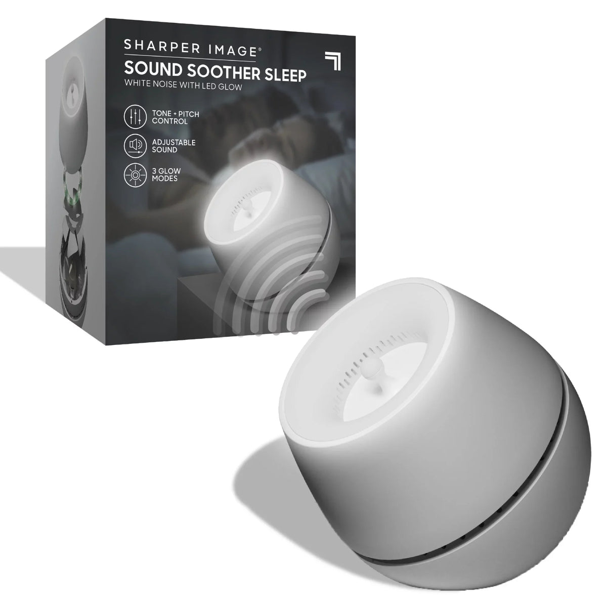 Sharper Image® Sound Soother Wind, White Noise Machine With  Glow