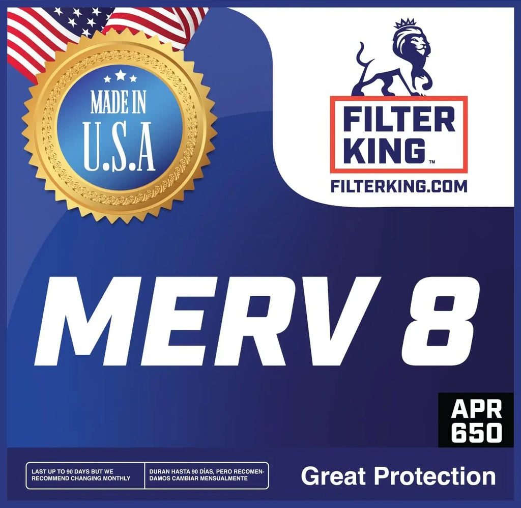 Filter King 9.5x20x1a Air Filter | 4- |  8  Pleated A/C Furnace Filters |    | Actual Size: 9.5 x 20 x .75"