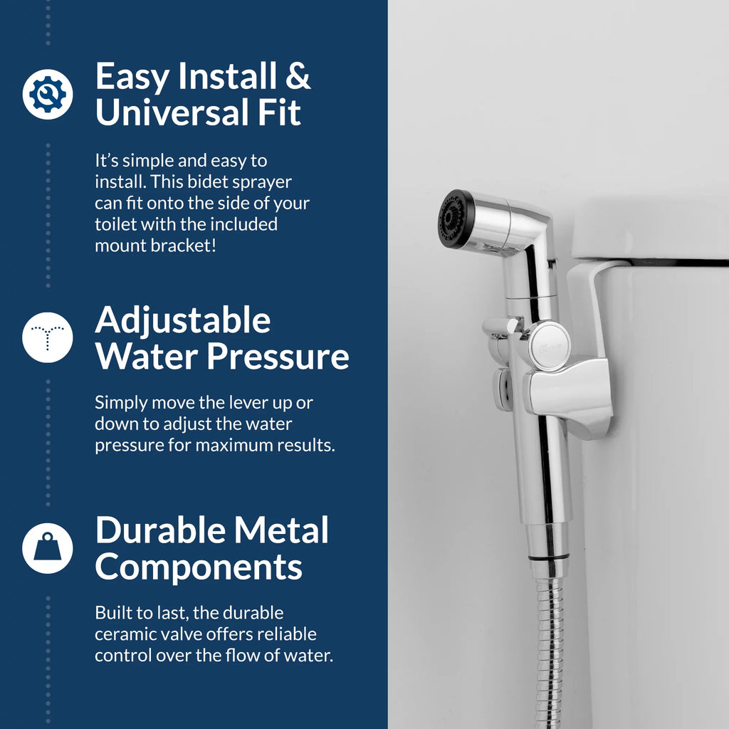 Biobidet A1 Dual Spray Handheld Bidet - Chrome