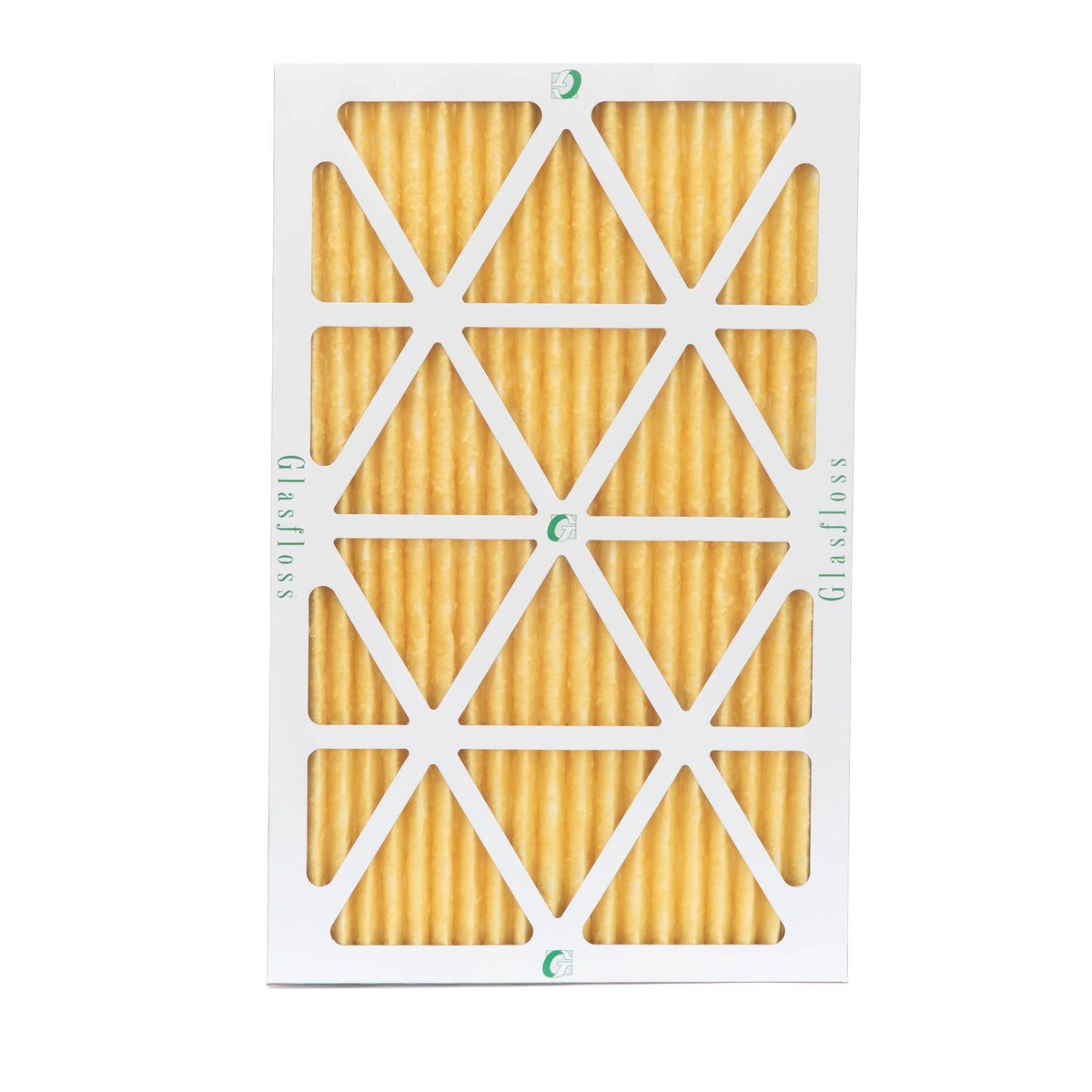 6 Pack of 20x30x1  11 Pleated Air Filters by Glasfloss. Actual Size: 19-5/8 x 29-5/8 x 7/8