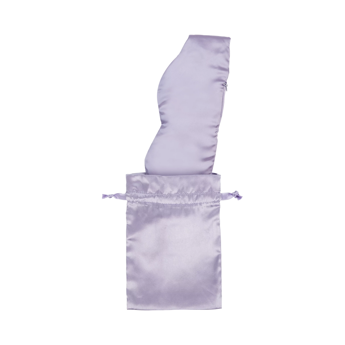ConairCare® 2 pc Weighted Satin Eye Mask w/ Matching Drawstring Storage Bag Lavendar TS145X
