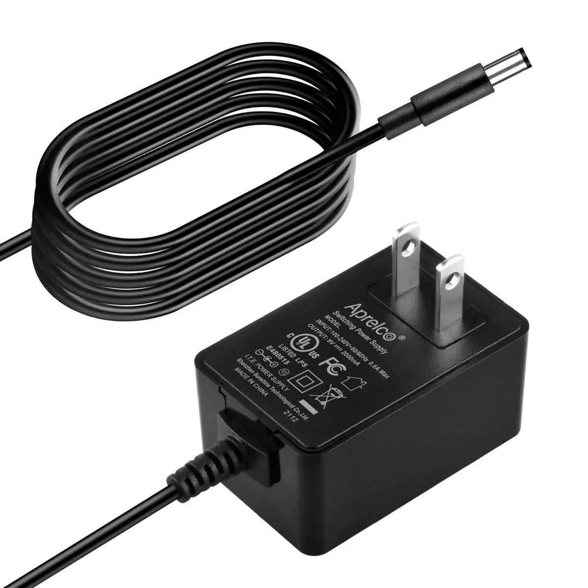 Aprelco  Listed  /  Adapter Compatible with Fostex -12T -12 Power Supply Cord Cable  Wall Home Charger Input: 100 - 240  50/60Hz Worldwide Voltage Use Mains