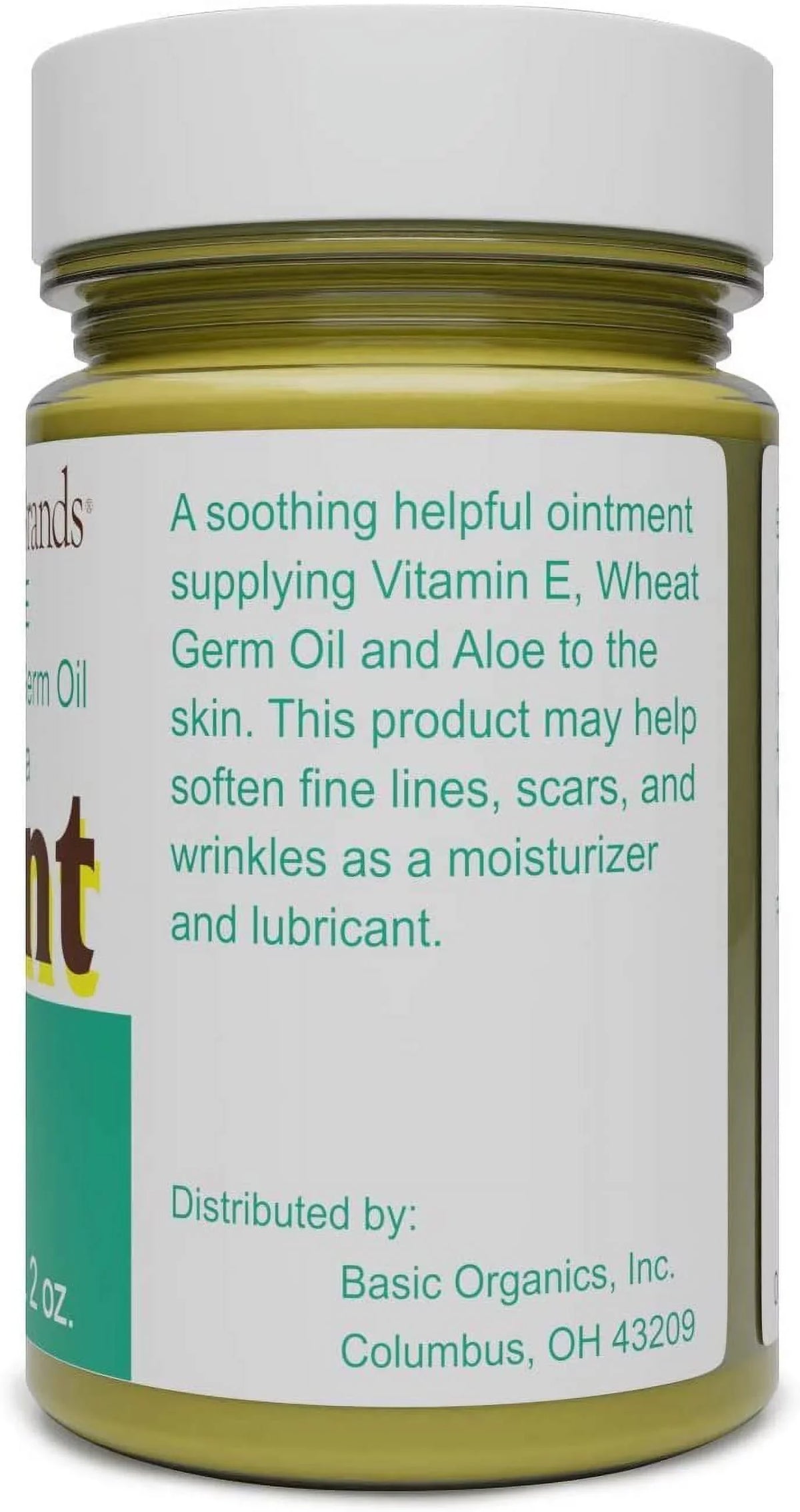 3 Pack Basic Organics for Dry Skin, Wrinkles, & Stretch Marks Wheat Germ Oil Aloe Vera E-Ointment  2 oz