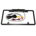 12V 480P Universal Wide Angle Backup License Plate Backup Camera Vision Rear View Camera for Car IP68 Waterproof