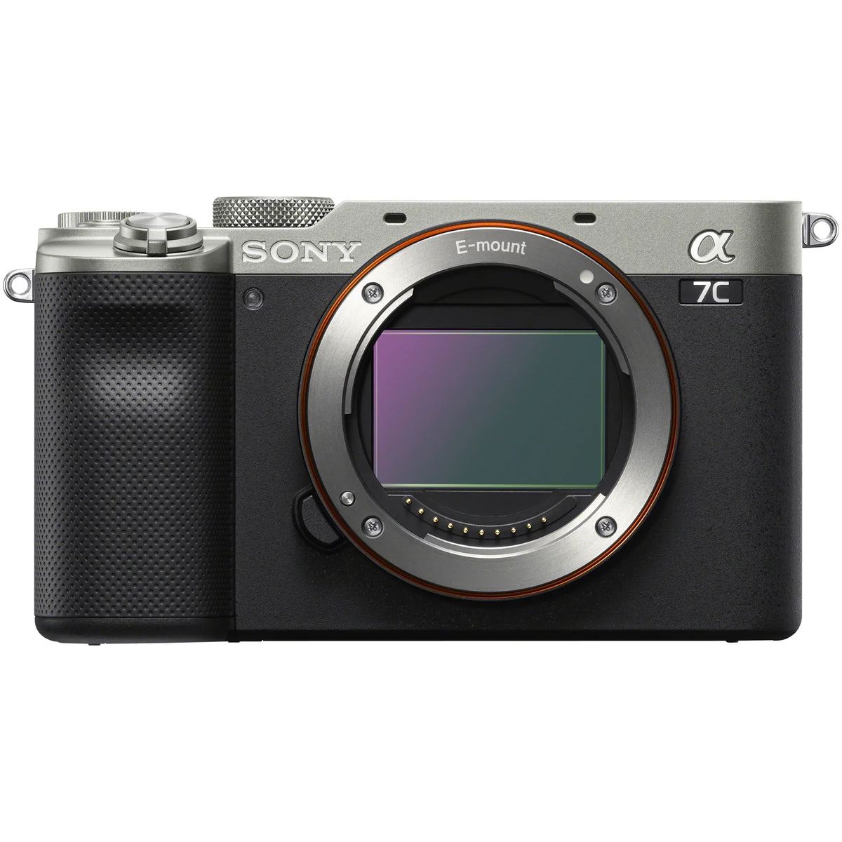 Sony a7C Mirrorless Full Frame Camera Body with Sony  40mm F2.5 G Compact Lens SEL40F25G Silver ILCE7C/S Bundle with Deco Gear Photography Backpack Case + Microphone +  + Monopod and Accessories