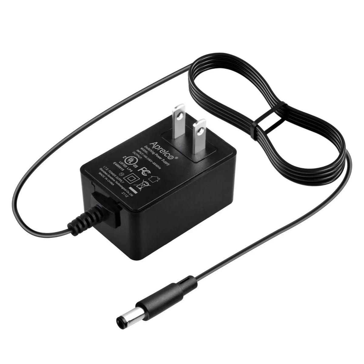 Aprelco  Listed  /  Adapter Compatible with Fostex -12T -12 Power Supply Cord Cable  Wall Home Charger Input: 100 - 240  50/60Hz Worldwide Voltage Use Mains