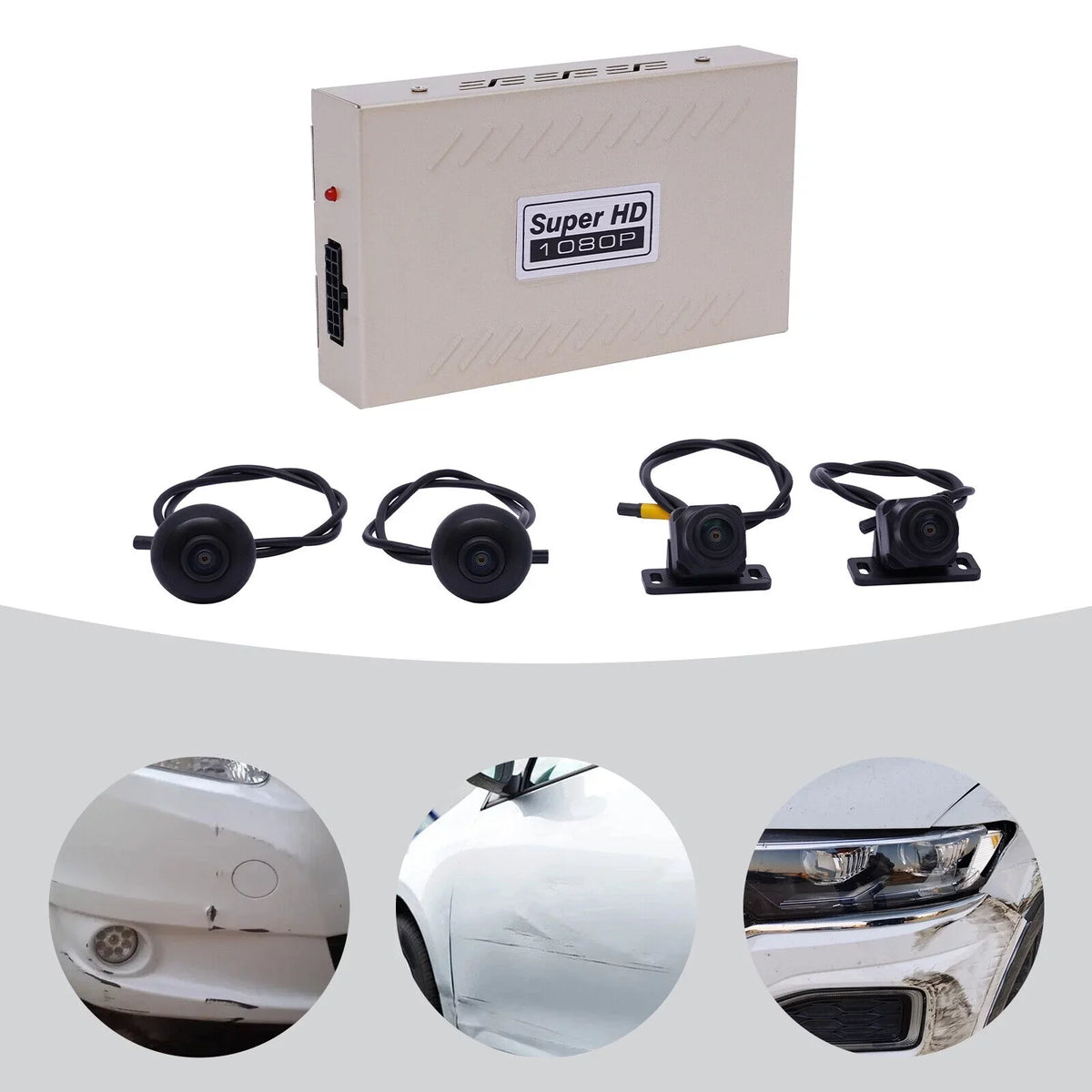 360° Lens Car  Dash Cam Video Recorder  Image Sensor Rear Camera