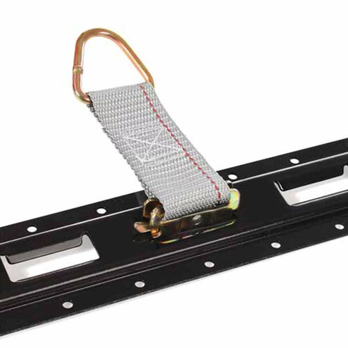 " Cargo Mall Four 8-ft E-Track Rails, Vertical Powder Coated TieDowns | Long Heavy Duty Steel Etrack Rails for Trucks, Trailers"