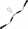 Yes4All Wide Grip  Pull Down Bar Attachments with Rubber Handles/Curl  Pulldown Attachment for Gym Equipment, Press Down Bar/Cable Attachment Rubber Handgrips