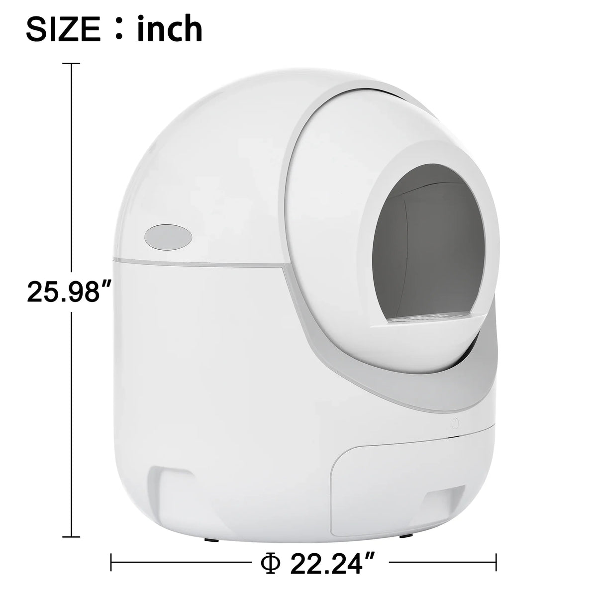 Smart Automatic Cat Litter Box, Self Cleaning Litter Box, App Control, Litter Robot Support 5G & 2.4G WiFi for Multiple Cats
