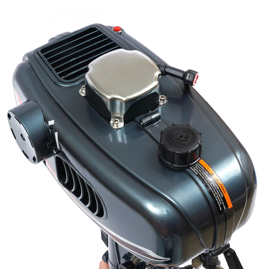 2-Stroke 3.5HP Outboard Motor Fishing Boat Petrol Engine  System 10 Km / H