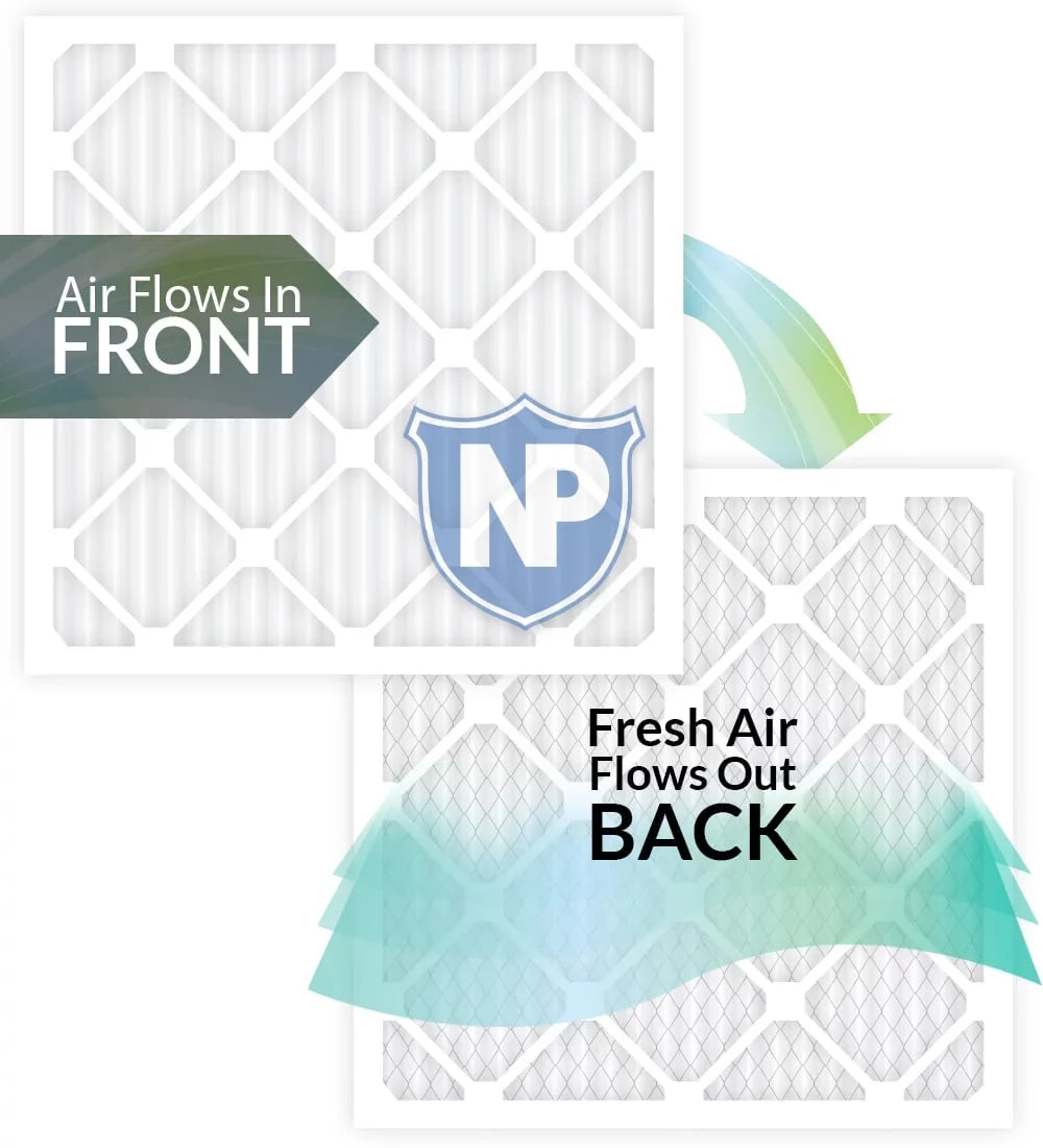 Nordic Pure 24x30x2 Pleated  14 Air Filters 3 Pack