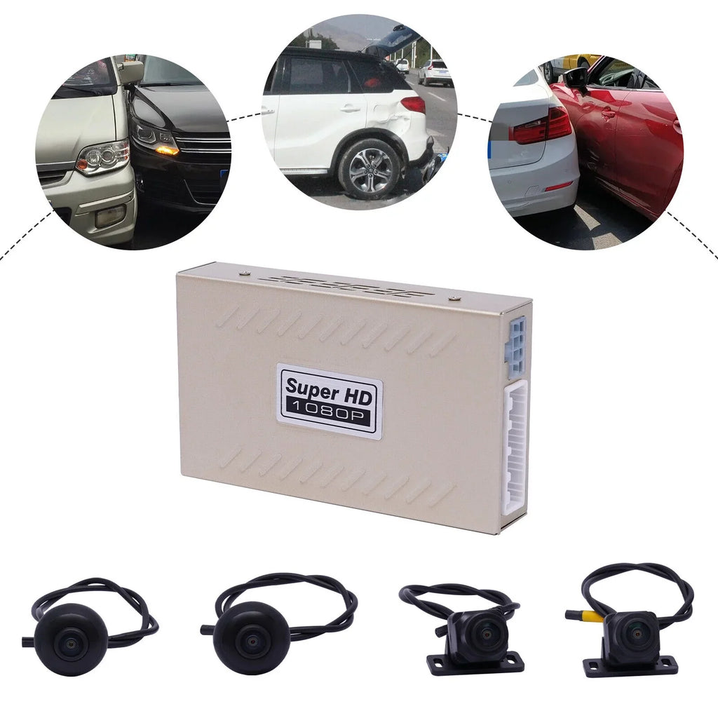 360° Lens Car  Dash Cam Video Recorder  Image Sensor Rear Camera