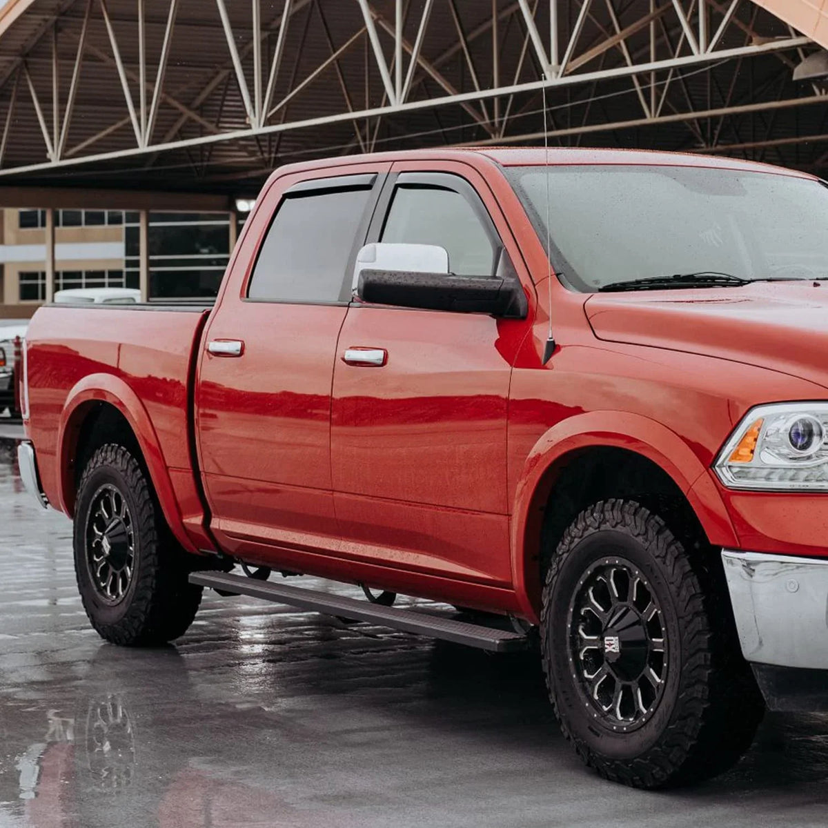 Voron Glass in-Channel Extra Durable Rain Guards for Trucks Dodge  2500 3500 2019-2024 Crew Cab, Window Deflectors, Vent Window Visors, 4 Pieces - 220010v