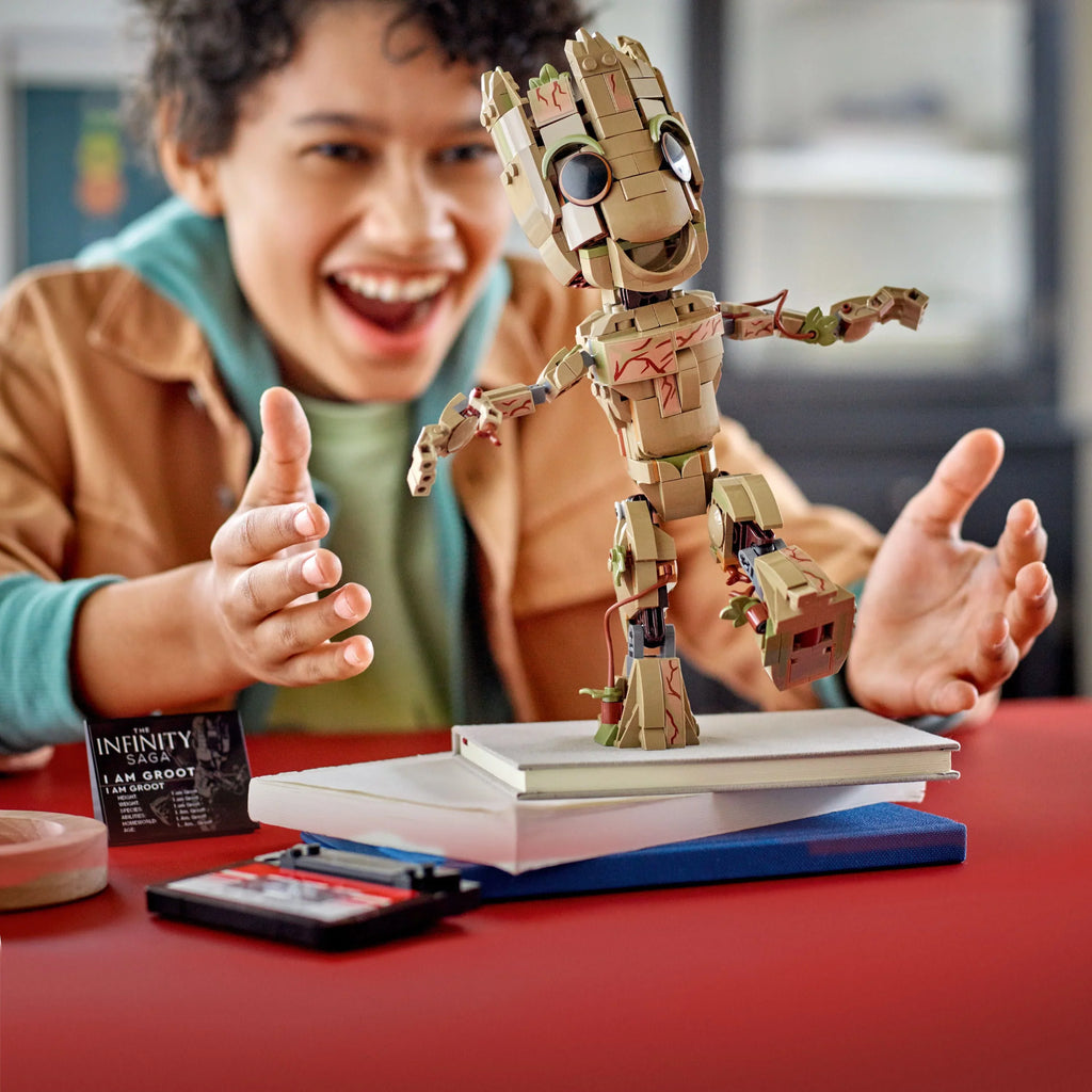 Marvel I am Groot Buildable Toy, 76217 Guardians of the Galaxy 2 Set, Collectable Baby Groot Model Figure, Gift Idea