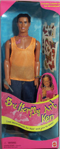 1998 Butterfly Art Ken Barbie, , (22995) Non-Mint Box