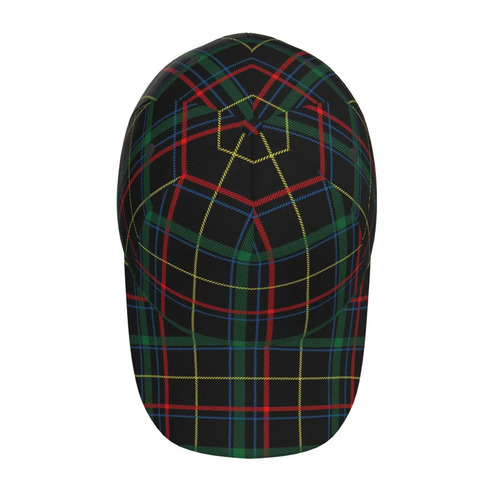 Balery Baseball Cap Adjustable Size for Running Workouts and Outdoor Activities All Seasons Dad Hat(Buffalo Plaid Dark Green)
