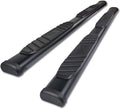 5" Side Steps Fits 2005-2024 Nissan Frontier Crew Cab Truck Pickup 5” Aluminum Texture Black Step Rails Nerf Bars Off-Road Accessories 2Pcs