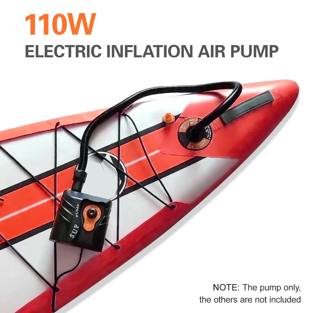Anself Easy to Use 16  Electric Air Pump with 6 Nozzles for Inflatables and Boats,