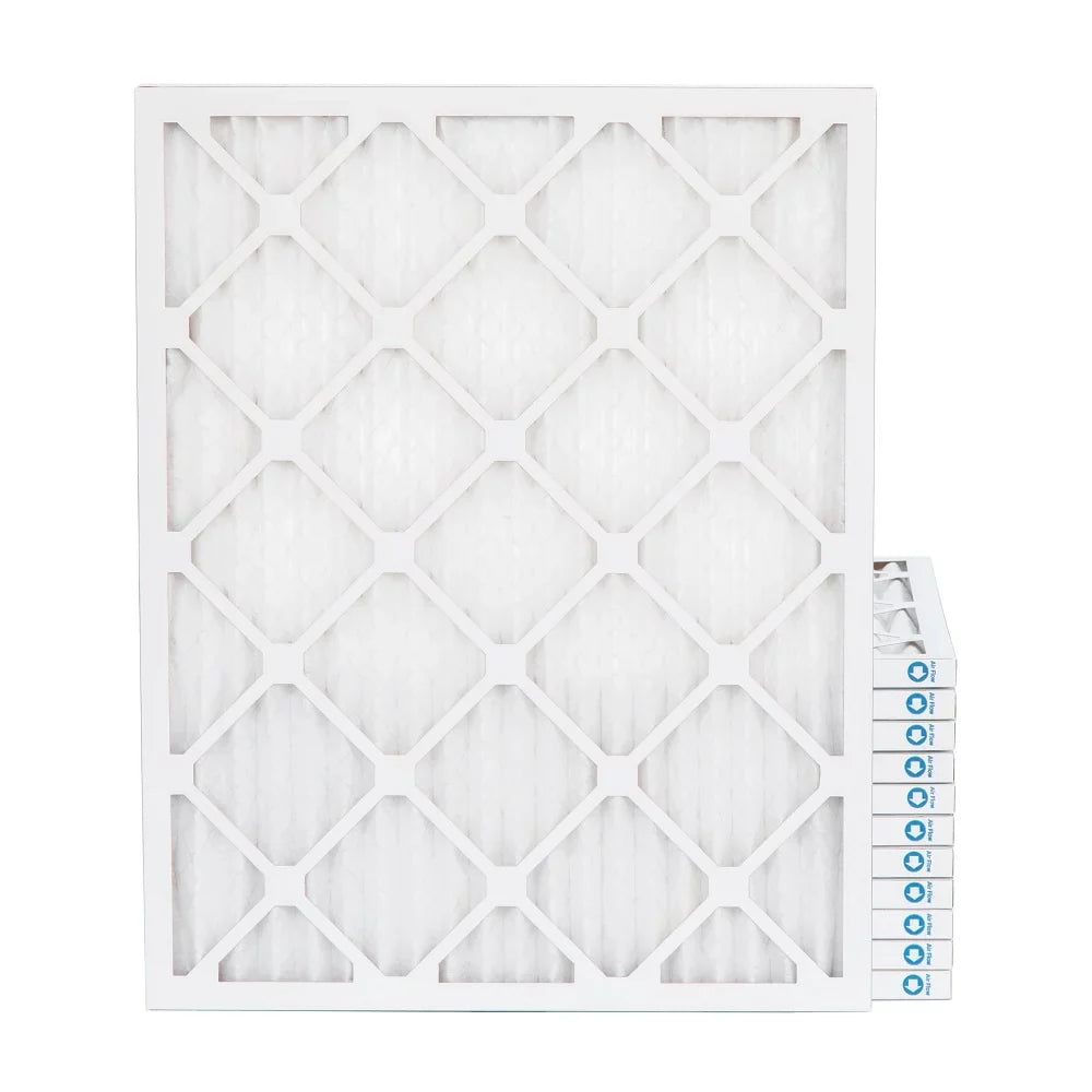 14x25x1  11,  1000 Pleated  Furnace 1" Air Filters by Pamlico. Case of 12. Actual Size: 13-1/2 x 24-1/2 x 3/4
